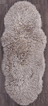 Ковер Овчина Sheepskin Sheepskin 55x145 темно бежевый