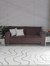 Ковер из искусственного меха RABBIT CARVING PX4004 CREAM / GREY