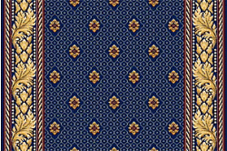 Ковровая дорожка полушерстяная SIDNEY blue