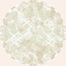 Ковер Palma 4896A Cream-Cream Круг