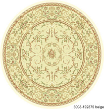 Рельефный ковер из вискозы VENEZIA 5008 192875 ivory КРУГ