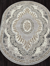 Ковер PALERMO F290 GRAY-GREEN Овал