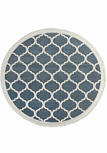 Ковер SARDES TRUVA 08427T BLUE / BLUE Круг