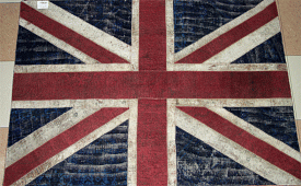 винтажный ручной работы Британский флаг Vintage Flag Patchwork 22201