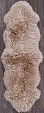 Ковер Овчина Sheepskin Sheepskin 55x190 светло бежевый