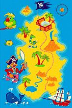 Детский ковер KIDS 38971 44966. Остров Сокровищ