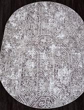 Ковер SILVER F390 GRAY Овал