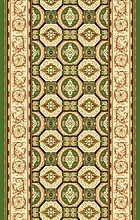 Ковровая дорожка 40760-03 зеленая