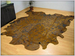 Ковер-шкура Ван Гог коньяк