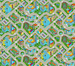 Детский ковер-палас с дорогами M-POLIS