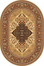 Ковер ISFAHAN LEYLA amber ОВАЛ