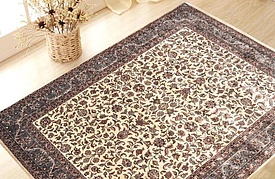 Kashan 10-60  Cream Blue