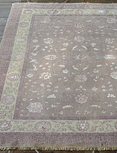 Индия шерсть шелк 14x14 818A LR.PURPLE / IVORY