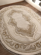 HUNKAR 8165 BEYAZ / BEYAZ Овал