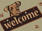 Грязезащитный коврик Modemo 100009 собака welcome