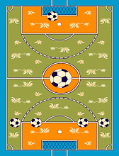 Детский ковер KIDS 36401 44946 green футбольное поле