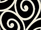 SHAGGY ULTRA S696 BLACK-CREAM Овал