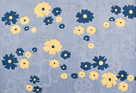 VALENCIA blue Цветы ОВАЛ