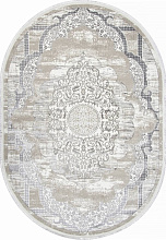 Ковер ALFANI-A Q018A GREY FDY / CREAM SHRINK Овал