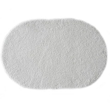 Ковер шегги MICRO-FIBER White ОВАЛ
