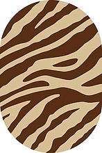 Ковер SUNRISE d130 BEIGE-BROWN Овал