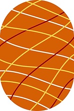 SUNRISE V852 ORANGE-YELLOW Овал