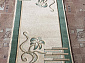PACIFIC CARVING 0113 BEIGE / D.GREEN