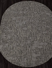 Ковер-циновка KAIR S144 BLACK-GRAY Овал