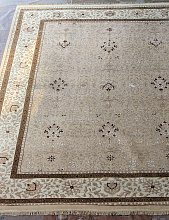 Ковер Индия шерсть шелк 14x14 803 BEIGE / IVORY
