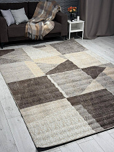 Ковер PRAGA 06052B BROWN / TOZ GRI