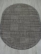 Ковер-циновка KAIR S148 DARK GRAY Овал