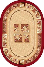 Ковер MORANO VERSACE RED Овал