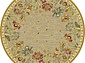 Рельефный ковер из вискозы GENOVA Цветы 38262 2222 20 КРУГ