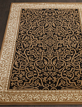 Ковер IZMIR D714 BLACK-YELLOW