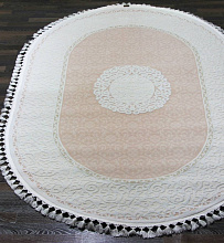 HUNKAR 7908 КРЕМОВЫЙ / РОЗОВЫЙ Овал