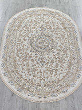 Ковер MOSSO 27239 CREAM / BLUE Овал