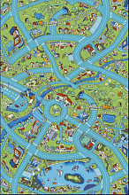 Детский развивающий ковер PTT Sorona Веселая деревушка РАЗМЕР 2*3