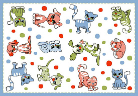 Детский ковер PTT Sorona JOYFUL KIDS CATS and DOGS