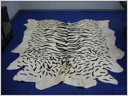 Ковер-шкура Тигр Уссурийский  черно-белый