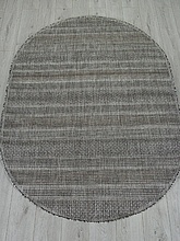 Ковер-циновка KAIR S157 DARK GRAY Овал