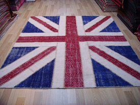 винтажный ручной работы Британский флаг Vintage Flag Patchwork 22229
