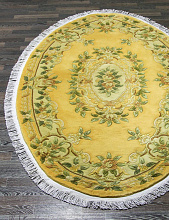 Ковер 90 LINE WOOLEN HANDK-KNOTTED 6057A YELLOW Овал