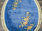 90 LINE WOOLEN HANDK-KNOTTED A-116 BLUE Овал