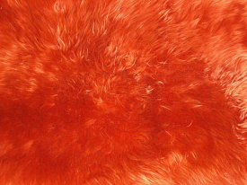 Ковер-накидка из натуральной овчины четырехшкурная КРАСНАЯ 04SS 1000