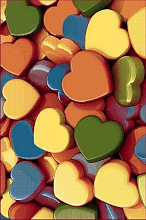 Детский ковер Сердечки MANGO 11235-120