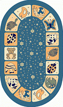 Детский ковер Ребятам о зверятах  41851-16 овал