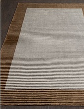 BORDER BANANA SILK LOOP&CUT HL 724 BROWN-SILVER
