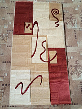 PACIFIC CARVING 0411 CREAM / RED