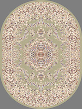 Ковер MASHAD PRESTIGE 02353A L.GREEN Овал