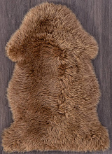 Ковер Овчина Sheepskin Sheepskin 55x95 рыжевато - коричневый